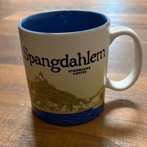 Starbucks Spangdahlem Germany Mug - Blue, White, and Gold